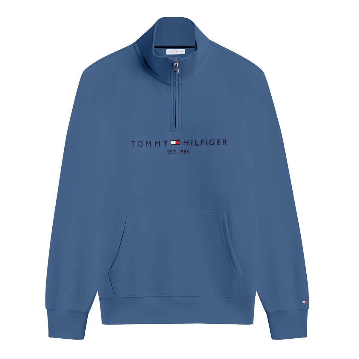 Tommy Hilfiger Tommy Logo Mock Aegean Sea - DBZ
