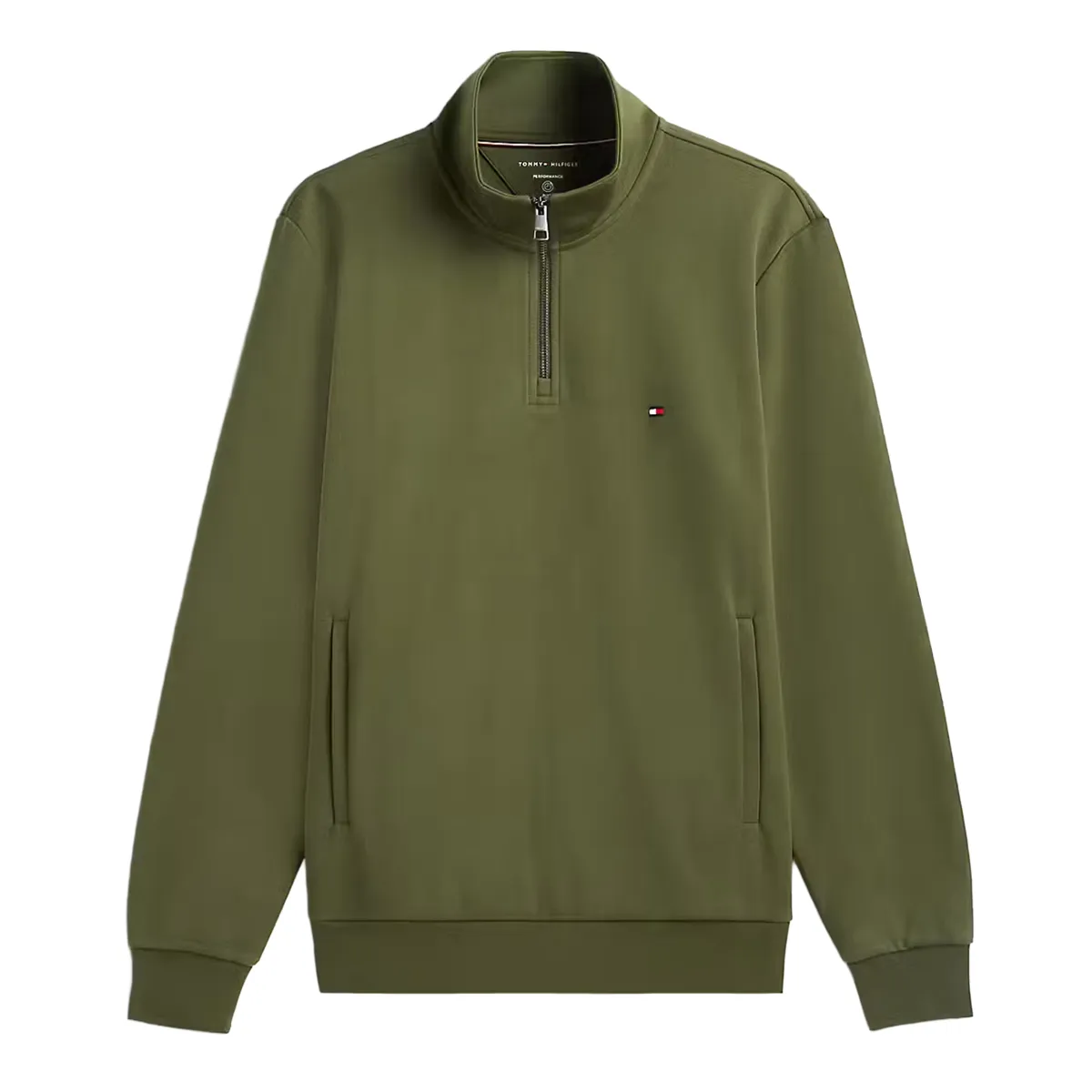 Tommy Hilfiger Ess Techno Half Zip Huntsman Green