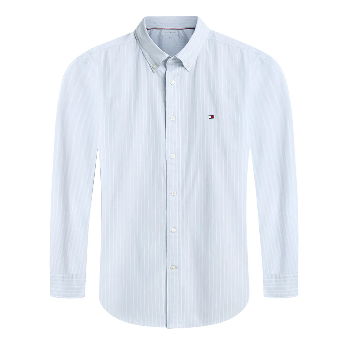 Tommy Hilfiger LS Hairline Poplin Shirt Blue - 0A5