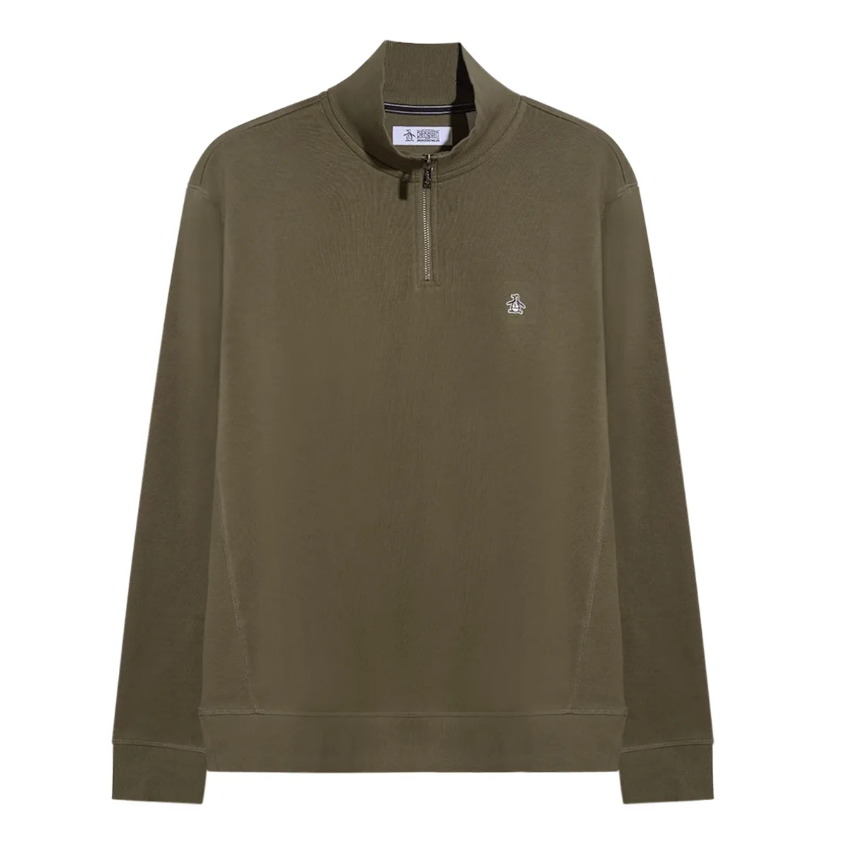 Original Penguin Fleece Quarter Zip Dust Green