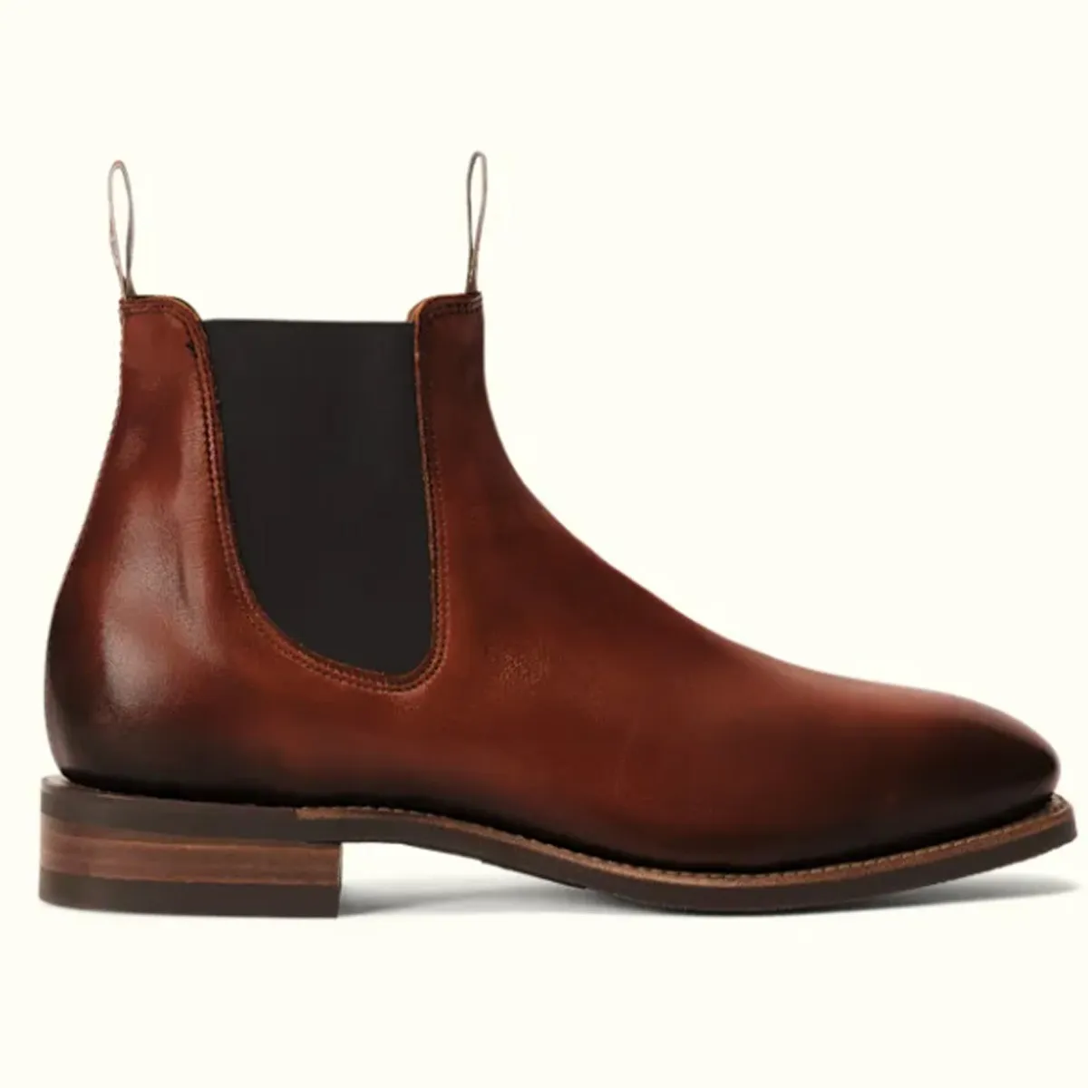 R.M.Williams Burnished Caftsman Boot Dark Tan