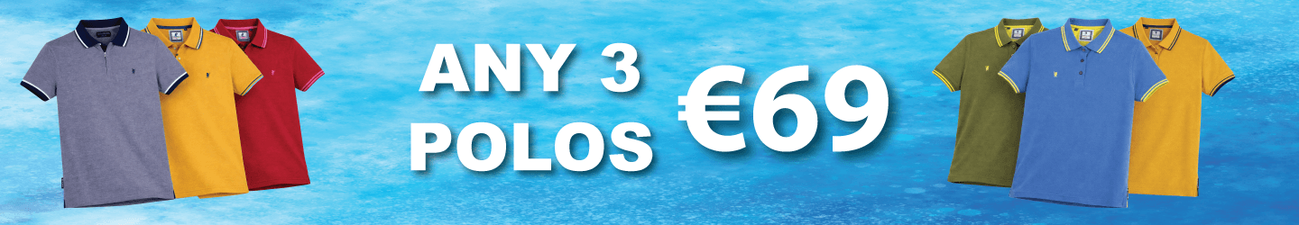3 POLOS €69