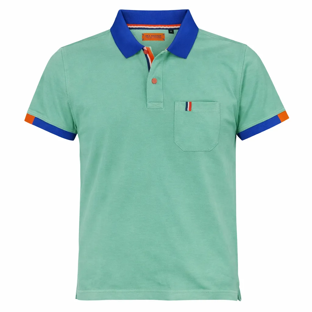 Sea Barrier SS Nepal Pocket Polo Shirt Green