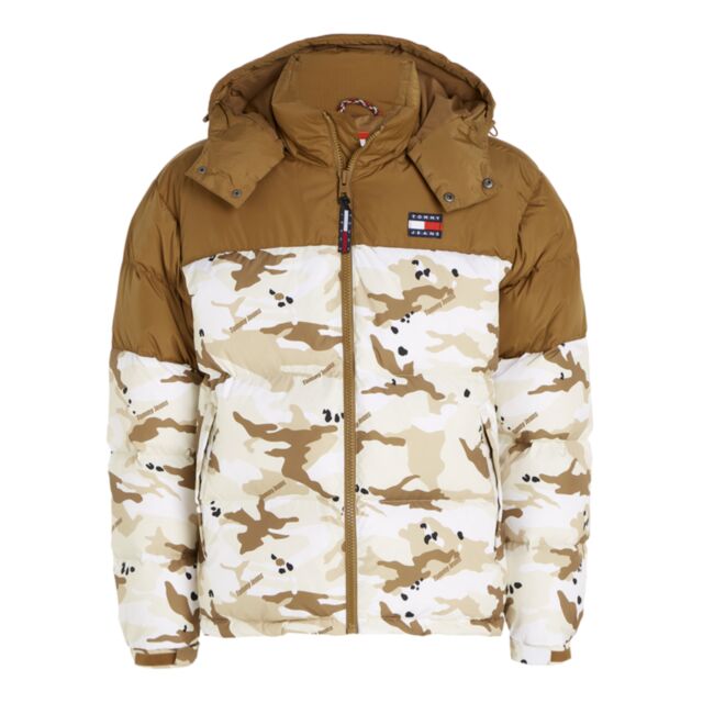 Tommy Jeans CLBK Alaska Camo Puffer Beige