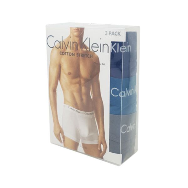 Calvin Klein Blu/Aqua/Gre Mix 3pk Trunk 
