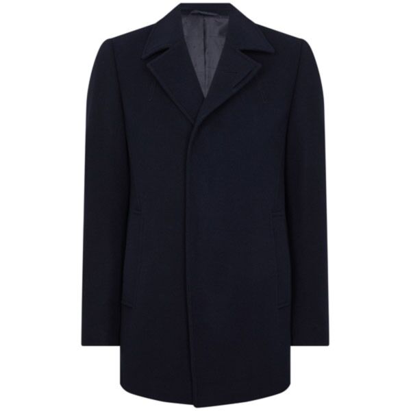 Remus Uomo Lohmann Overcoat Navy