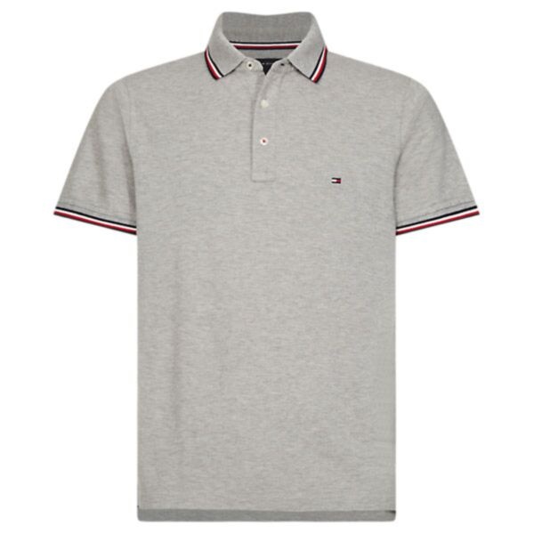 Tommy Hilfiger Grey Core Tipped Polo