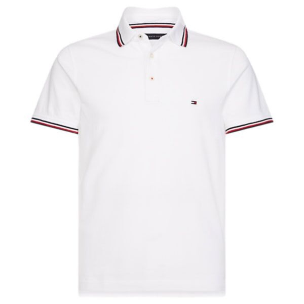 Tommy Hilfiger White Core Tipped Polo