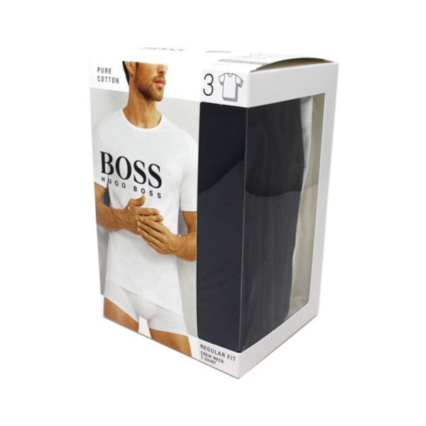 Hugo Boss 3PK T-Shirts Navy White Black