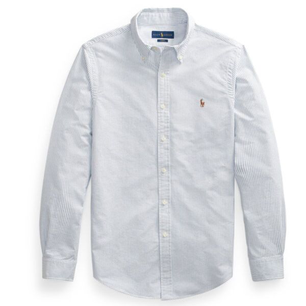 Ralph Lauren Stripe Oxford Classics Shirt Blue