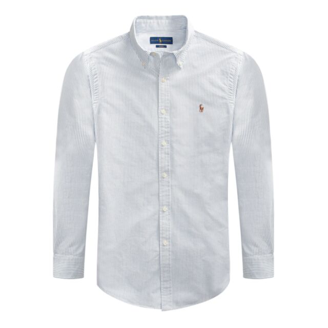 Ralph Lauren Stripe Oxford Classics Shirt Blue