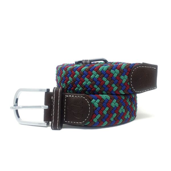 Swole Panda ZigZag Woven Belt Green