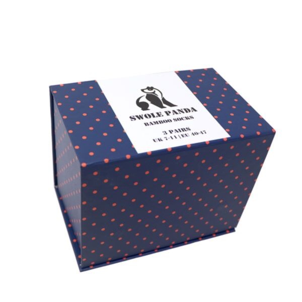 Swole Panda Orange Blue Gift Socks Set