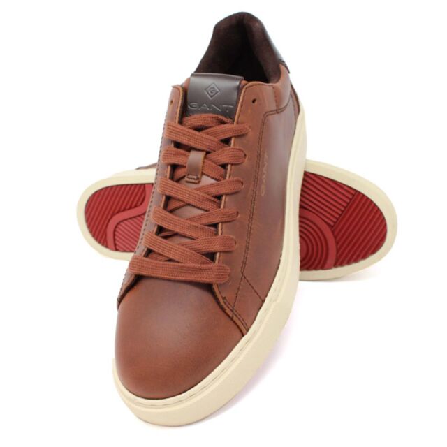 Gant Mc Julien Trainer In Cognac/Dark Br