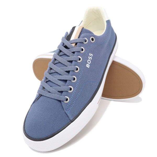 BOSS Aiden Tenn Trainers In Bright Blue