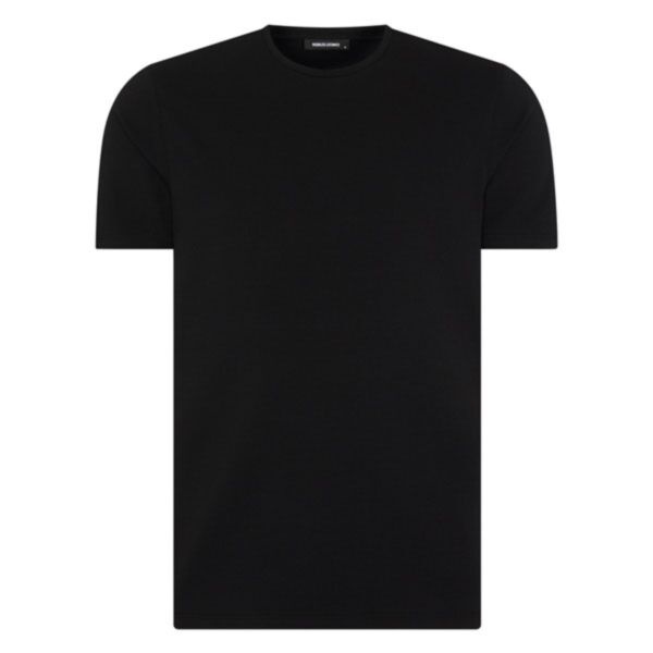 Remus Uomo Plain T-Shirt In Black
