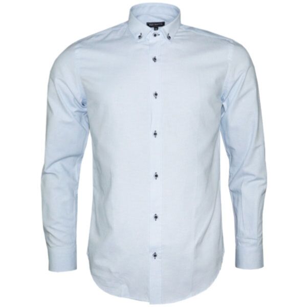 Ted Smith Bond Oxford Shirt Light Blue