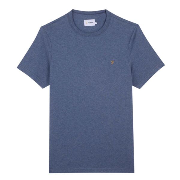 Farah Danny T-Shirt In Dark Denim Marl