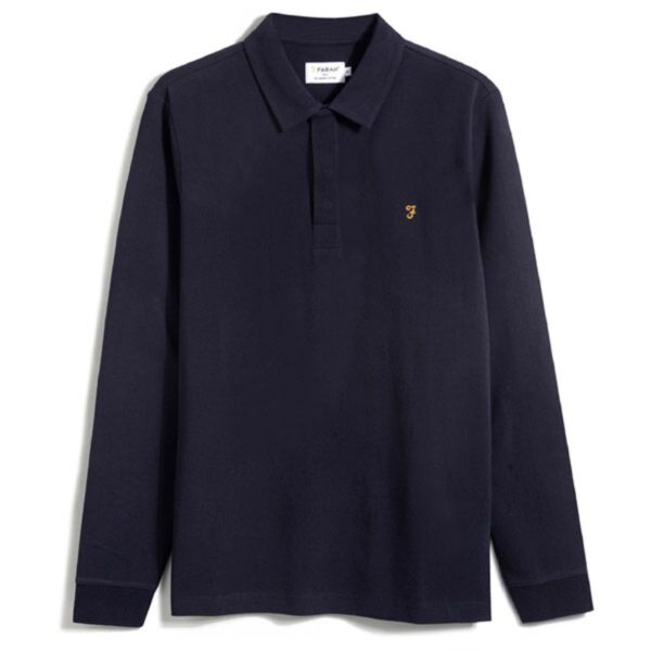 Farah Haslam LS Polo In Navy