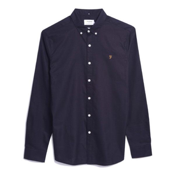 Farah Brewer LS BD Shirt In Navy