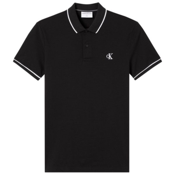 Calvin Klein Tipping Slim Polo Black