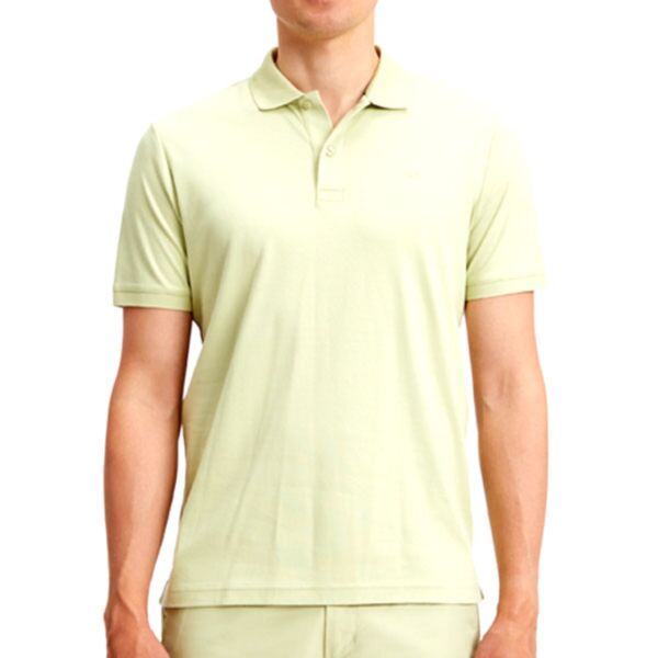 Calvin Klein Smooth Slim Polo In Herb Te