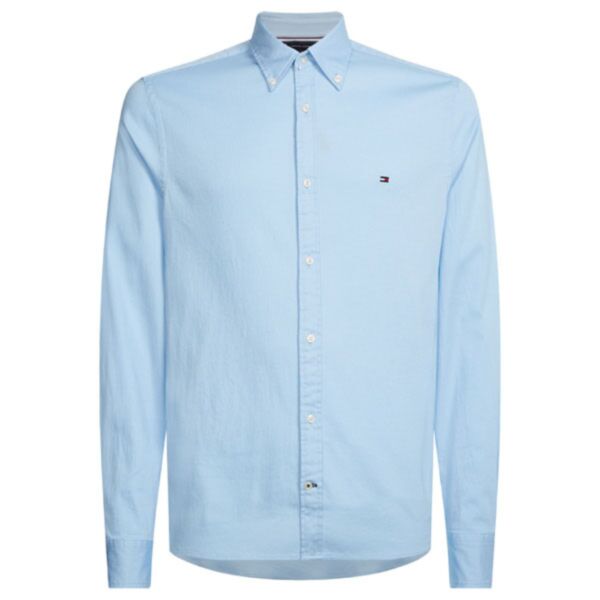 Tommy Hilfiger Dobby Slim Shirt In Calm