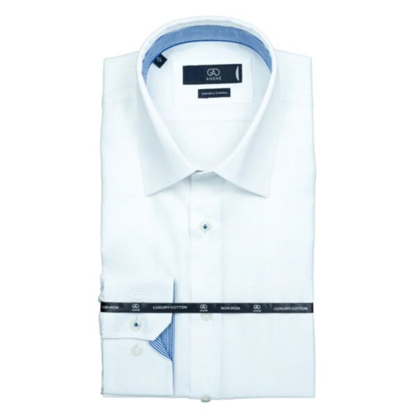 Andre Formal Trinity Shirt White