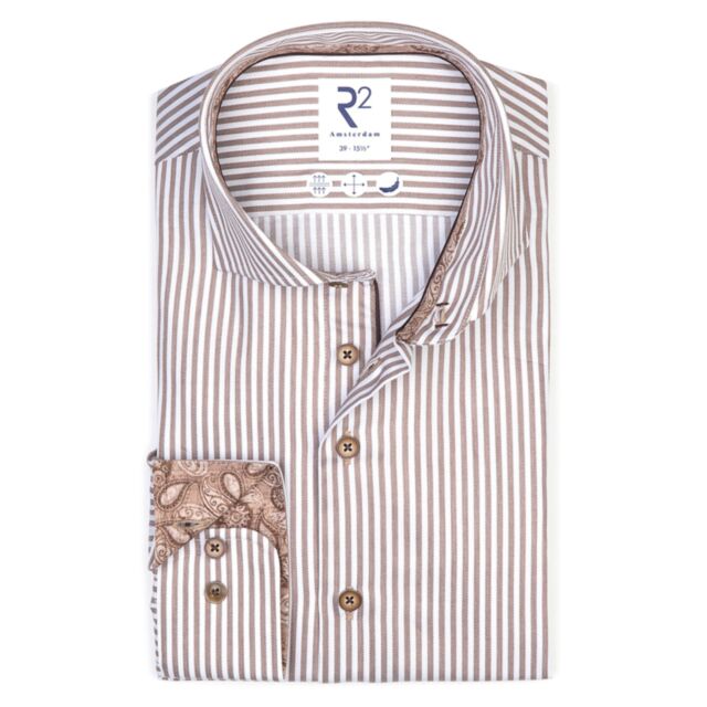 R2 Amsterdam Fine Twill Shirt Beige