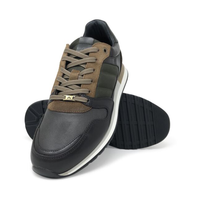 Ambitious Leather Trainer TDM/Kaki