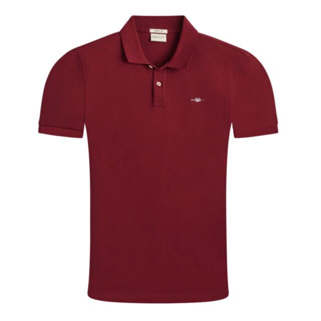 Gant  Reg Shield SS Polo Plumped Red
