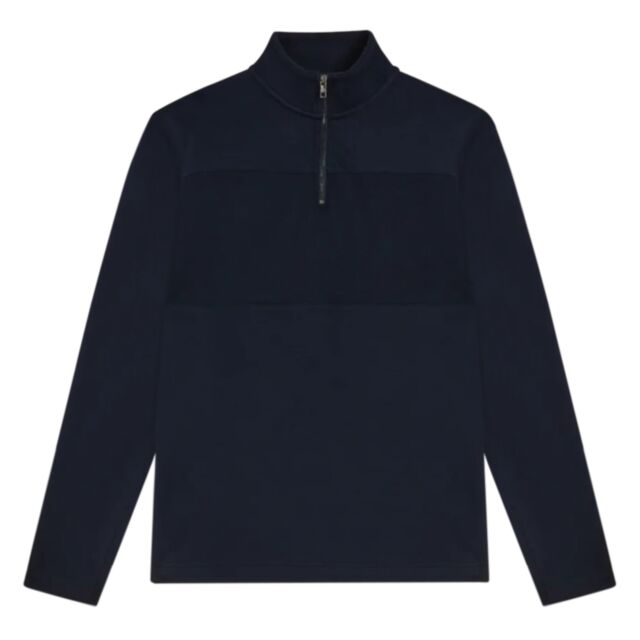 Ted Baker Gazine Textured Half Zip Navy