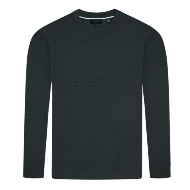 Ted Baker Loung T Stitched Crew Mid Green