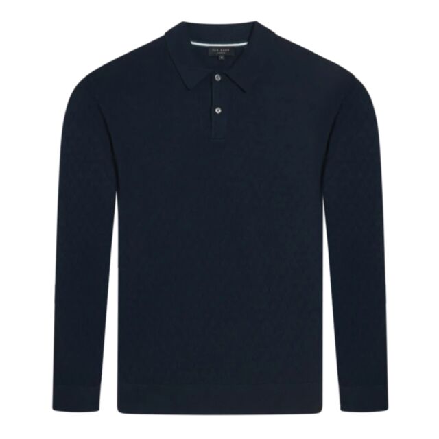 Ted Baker Morar LS T Stitch Polo Tan