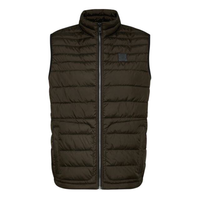 Bugatti Padded Gilet In Brown