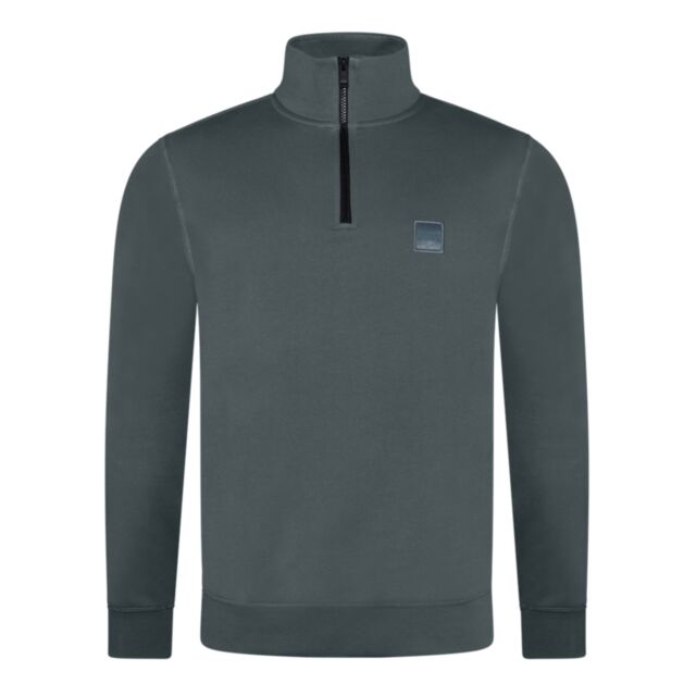 Boss Zetrust Half Zip Open Green