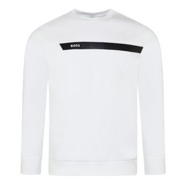 Boss Salbo 1 Crew Neck White