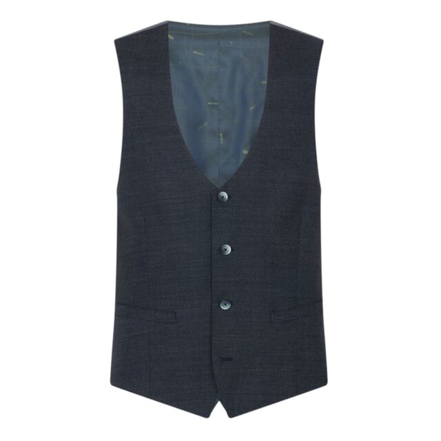 Remus Uomo Mario Waistcoat Blue
