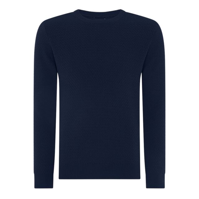 Remus Uomo LS Crew Neck Dark Blue