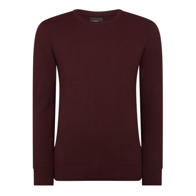 Remus Uomo LS Crew Neck Burgundy