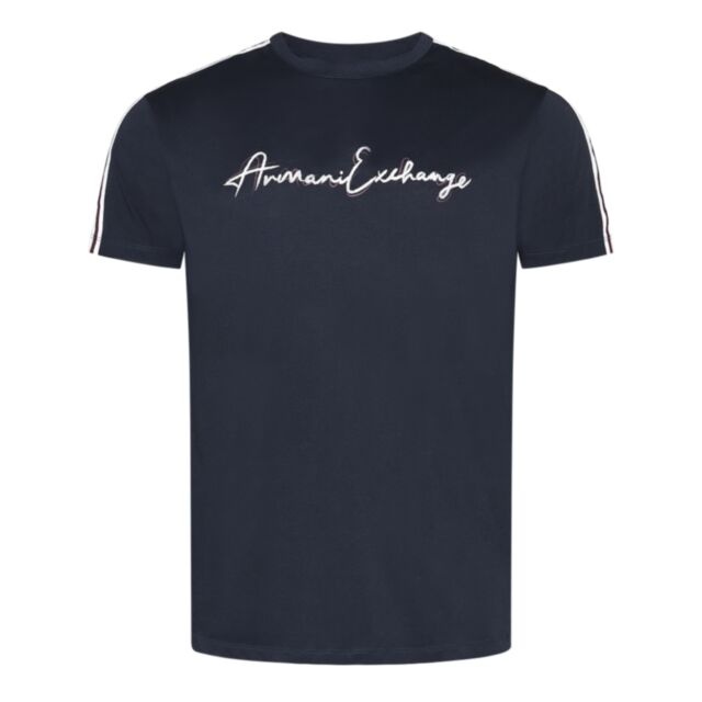 Armani Exchange Taping T-Shirt Navy