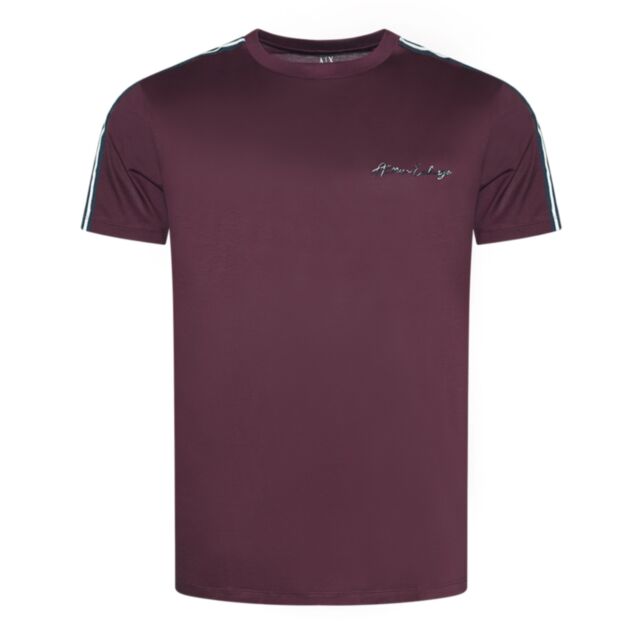 Armani Exchange Signature Logo T-Shirt Red