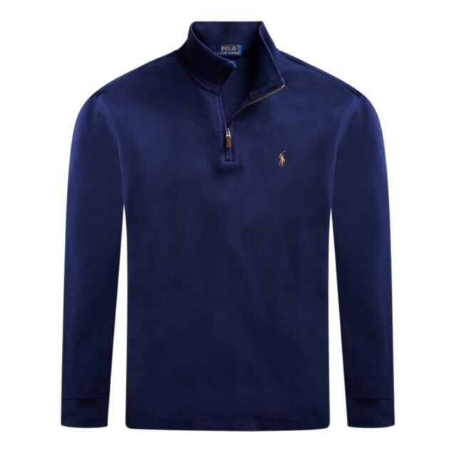 Ralph Lauren Half Zip  Knit In Navy