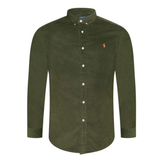 Ralph Lauren Corduroy Slim Shirt Olive