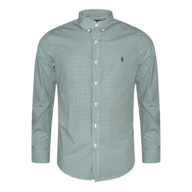 Ralph Lauren Poplin Check Shirt Pine