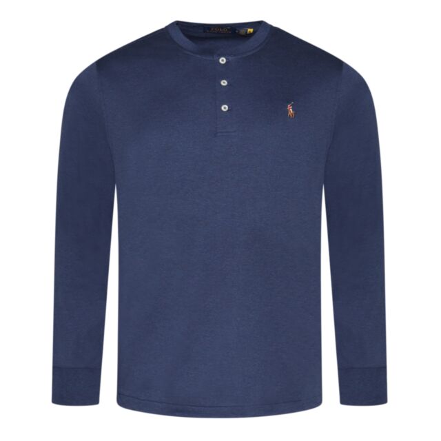 Ralph Lauren LS Interlock Henley Navy