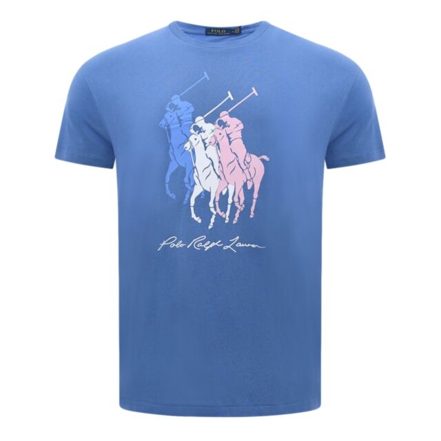 Ralph Lauren Large Print T-Shirt Blue