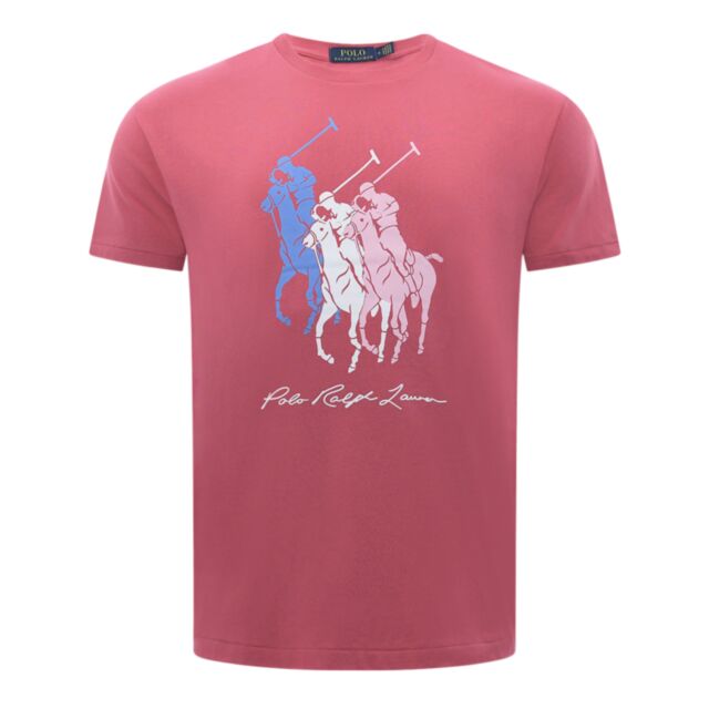Ralph Lauren Large Print T-Shirt Red