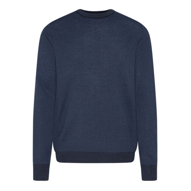 Bugatti Cre Neck Pullover Navy Blue