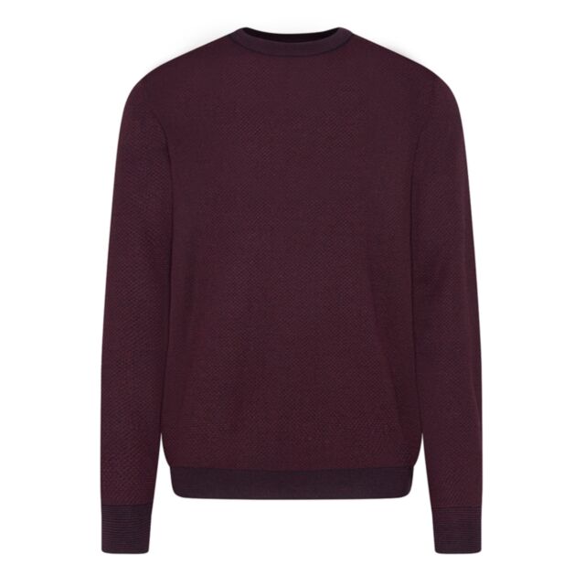 Bugatti Cre Neck Pullover Blackberry